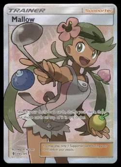 Pokemon Cards Mallow 145/145 Guardians Rising Holo Ultra Rare NM - Image 1
