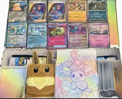 Pokemon Prismatic Evolutions SPC Box w/ 100+ Cards EX / Holo HITS & Bulk - READ! - Image 1