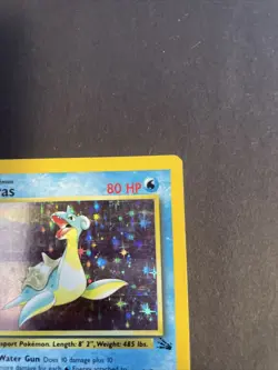 Lapras 10/62 Pokemon TCG 1999 Fossil Unlimited Holo Rare #1 - Image 3