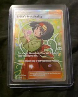 Pokemon TCG Erika's Hospitality (Full Art) 174/181 Sm-Team Up Holo HP - Image 1
