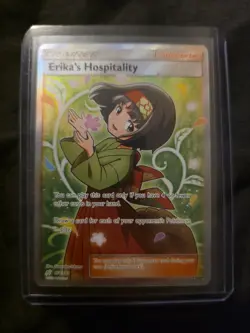 Pokemon TCG Erika's Hospitality (Full Art) 174/181 Sm-Team Up Holo HP - Image 2