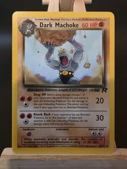 Dark Machoke 40/82 Uncommon Team Rocket Pokemon Card Near Mint - Image 1