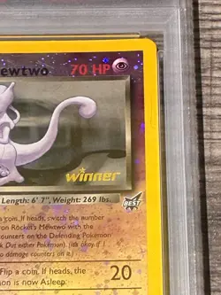 Wizards of the Coast Rocket's Mewtwo 2003 Best of Game Winner PSA 7 #8 - Image 4