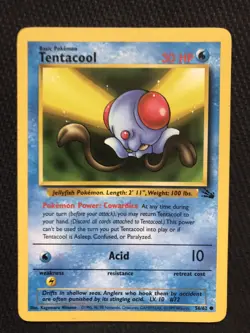 Tentacool 56/62 - 1999 Pokemon Fossil - Image 1