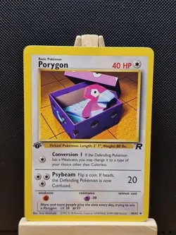 Pokemon 2000 WOTC 1st Edition Team Rocket Porygon 48/82 - Light Play - Image 1