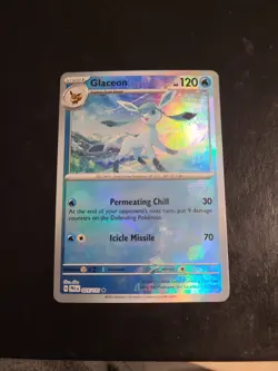 Glaceon 025/131 Pl- Poke Ball Pattern - Pokemon TCG Prismatic Evolutions Holo NM - Image 1