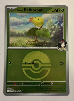 Erika's Bellsprout Reverse Holo Pokeball Ascended Heroes #004/217 Pokemon NM - Image 1