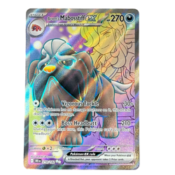 Pokemon TCG Arven's Mabosstiff Ex Ultra Rare Holo 218/182 - Image 1
