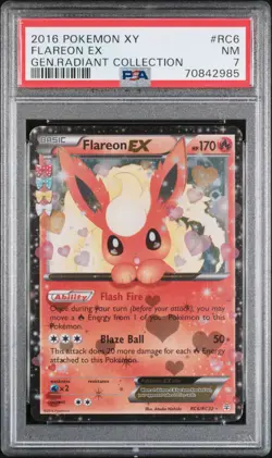 Pokemon Generation Radiant Flareon EX RC6/RC32 Ultra Rare Holo Foil PSA 7 NM - Image 1