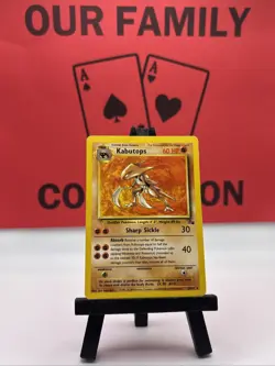 Kabutops 24/62 Fossil WOTC Pokemon TCG Regular Rare 1999 MP - Image 1