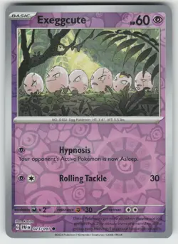Exeggcute 023/091 Common Paldean Fates Pokemon Reverse Holo Near Mint - Image 1