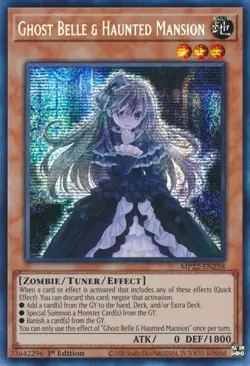 Ghost Belle & Haunted Mansion - MP22-EN258 - NM - Secret Rare - 1st ed - Yugioh - Image 1
