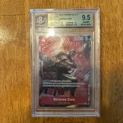 ONE PIECE STARTER DECK ST21-EX GEAR 5 015 RORONOA ZORO ALT ART(EN) Bgs 9.5 - Image 1