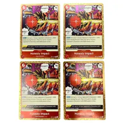 x4 OP11-018 Honesty Impact (R) A Fist of Divine Speed Rare One Piece TCG - Image 1