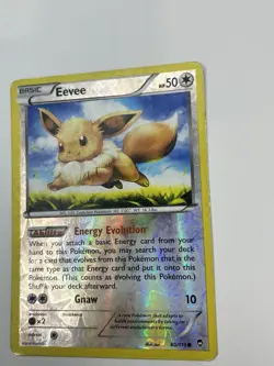 Eevee 80/111 Reverse Holo XY Furious Fists Pokemon Card - Image 2
