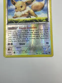 Eevee 80/111 Reverse Holo XY Furious Fists Pokemon Card - Image 4