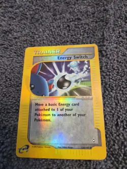 Pokemon Energy Switch Holo Trainer Card 120/147 Aquapolis 2002 English - Image 1