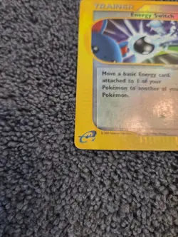 Pokemon Energy Switch Holo Trainer Card 120/147 Aquapolis 2002 English - Image 2