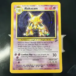 Alakazam - 1/130 - Pokemon Base Set 2 Holo Rare Card WOTC - Image 1