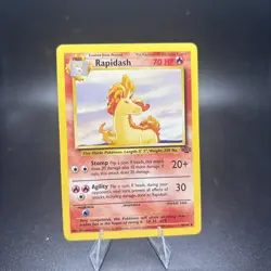 Rapidash 44/64 Base Set Series Jungle UNCOMMON Stage 1 POKEMON CARD 1999 - NM -c - Image 1