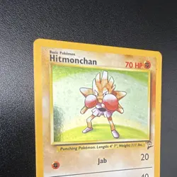 Wizards of the Coast Pokemon card Hitmonchan 8/130 Base Set 2 Holo Rare 1999 - Image 3