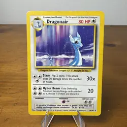 Dragonair 18/102 Non Holo Rare Base Set Pokemon Card HP - Image 1