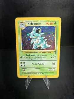 Pokemon Nidoqueen 012/130 Base Set 2 Holo Rare 90 HP English Card - Image 1