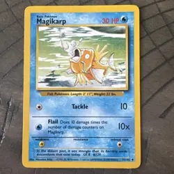 Vintage Magikarp Pokemon Card - 35/102 - Non Holo - Base Set - WOTC 1999 NM - Image 1