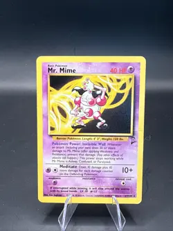 Mr. Mime Non Holo Rare Unlimited Base Set 27/130 LP Pokemon Card TCG 1999-2000 - Image 2