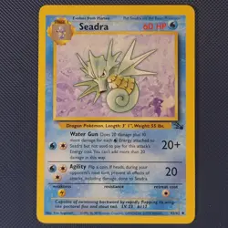Seadra 42/62 - Fossil - WOTC Vintage Uncommon Pokemon Card - NM - Image 1