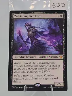 Zul Ashur, Lich Lord Foundations #77 Fdn Regular English Mtg - Image 1
