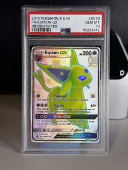 ESPEON GX SV60/SV94 PSA 10 POKEMON TCG HIDDEN FATES (2019) - Image 1