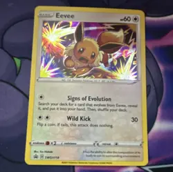 The Pokemon Company Eevee SWSH118 SWSH Promo Holo Pokemon TCG 60HP Eng 2021 - Image 1