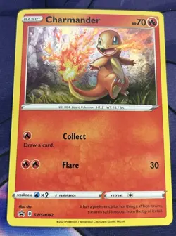 The Pokemon Company Charmander SWSH092 SWSH Promo Holo 70HP Pokemon TCG Eng - Image 1