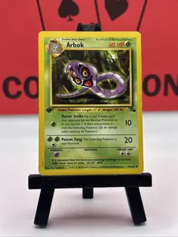 Arbok 31/62 Fossil WOTC 1st edition Pokemon TCG Regular Uncommon 1999 MP - Image 2