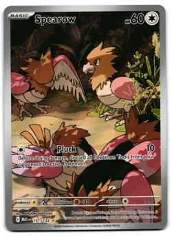 Spearow 151/132 - 🌊 Mega Evolution Illustration Rare Pokemon TCG 🖤 - NM - Image 1
