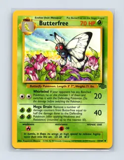 Butterfree 33/64 Uncommon Jungle Pokemon Unlimited Lightly Played - Image 1