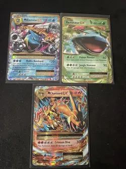 Pokemon Tcg- Charizard Venusaur Blastoise (M) Ex - Xy Evolutions - MINT - Image 1