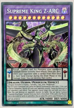 MP18-EN011 Supreme King Z-ARC - Secret Rare 1st Edition Lightly Played YuGiOh - Image 1