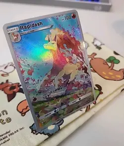 ART CARD ~ Pokemon Pocket TCG Rapidash Illustration Immersive TEXTURED ~ - Image 1