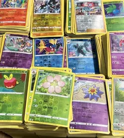1000 Pokemon Yellow Border Holographic Cards ONLY - Holo/Reverse Holos Bulk Lot - Image 1