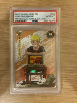 Kayou Naruto Uzumaki #003 2025 PSA Magazine Exclusive Promo Card - PSA 10 - Image 1