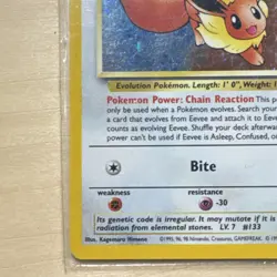 Pokemon Eevee Wotc Promo 11/53 Holo Promo 30 HP English Card 2000 - Image 5