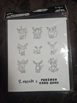 NEW JAPANESE POKEMON CENTER YU-NAGABA EEVEELUTIONS COLLECTION FILE/BINDER - Image 1