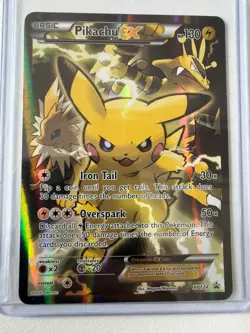 Pokemon Cards - Pikachu XY124 Black Star Promo standard Size card - Image 1