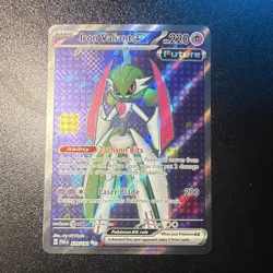 Iron Valiant ex 225/182 SV04 Paradox Rift Ultra Rare Holo Pokemon Card - Image 1