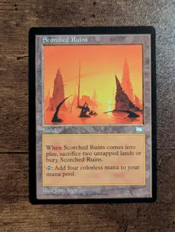 Wizards of the Coast Scorched Ruins Weatherlight Rare Regular Land EN - Image 1