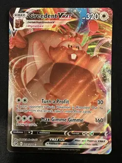 POKEMON TCG GREEDENT VMAX 218/264 FUSION STRIKE ULTRA RARE ENGLISH - Image 1