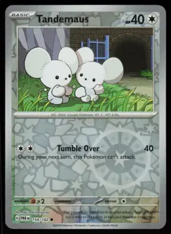Tandemaus 154/182 Common Paradox Rift Pokemon Reverse Holo Near Mint - Image 1