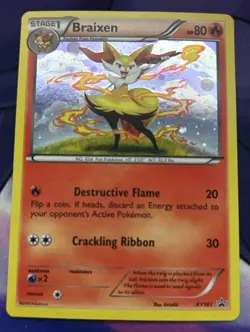 The Pokemon Company Braixen XY161 XY Promo Holo Stage 1 Fire 80 HP Eng 2016 - Image 1